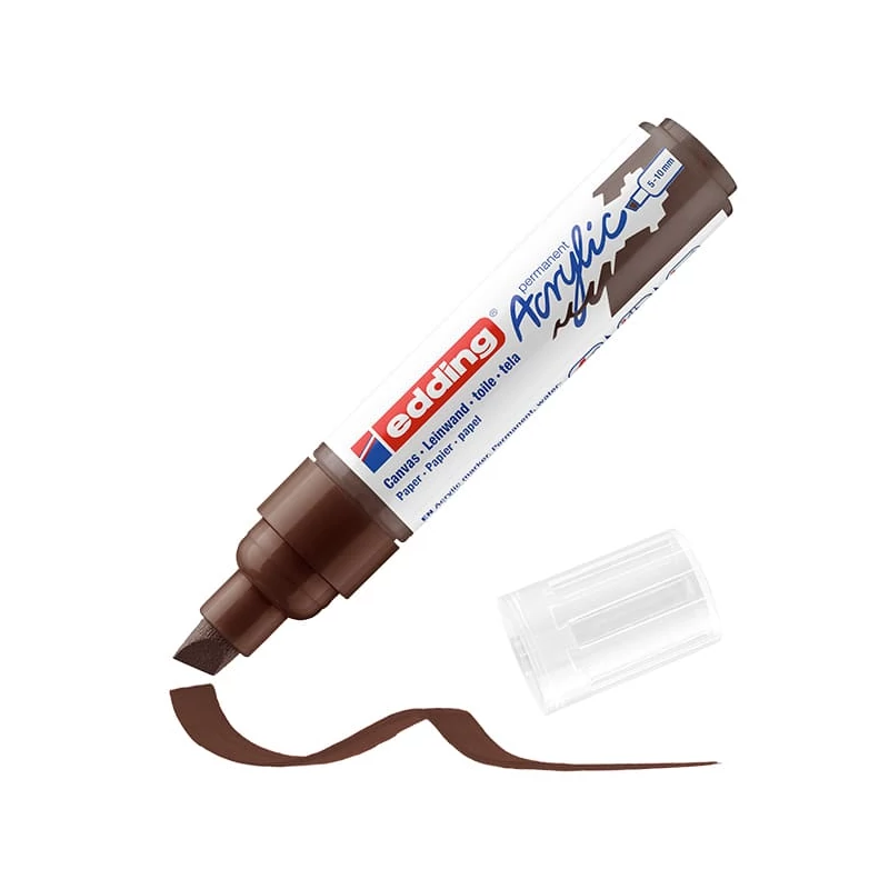 edding 5000 akrilni marker (flomaster), odrezani kraj, B (5-10 mm) - 907, chocolate brown