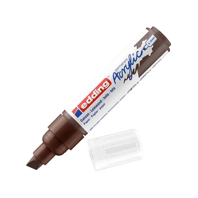 edding 5000 akrilni marker (flomaster), odrezani kraj, B (5-10 mm) - 907, chocolate brown