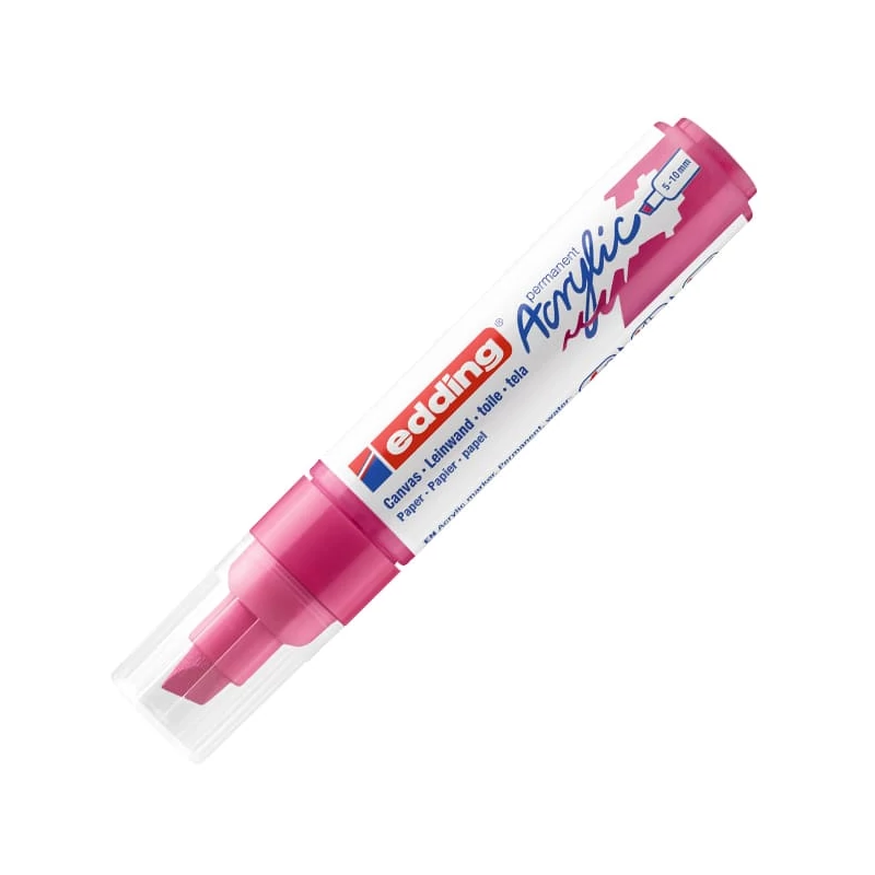 edding 5000 akrilni marker (flomaster), odrezani kraj, B (5-10 mm) - 909, telemagenta