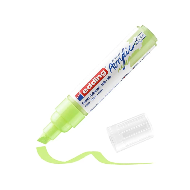 edding 5000 akrilni marker (flomaster), odrezani kraj, B (5-10 mm) - 917, pastel green