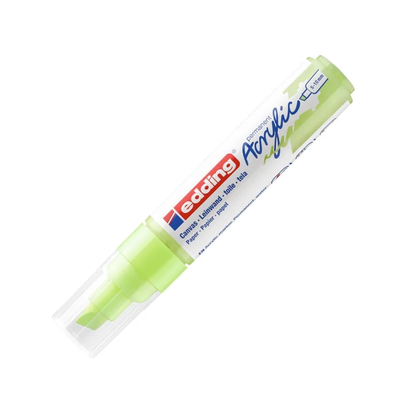 edding 5000 akrilni marker (flomaster), odrezani kraj, B (5-10 mm) - 917, pastel green