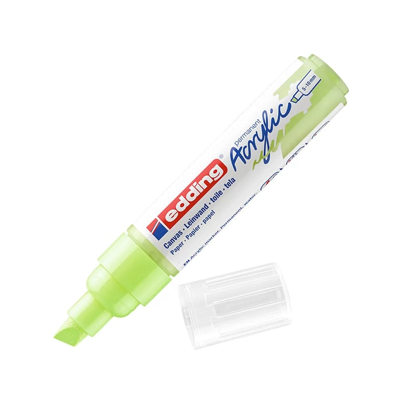 edding 5000 akrilni marker (flomaster), odrezani kraj, B (5-10 mm) - 917, pastel green