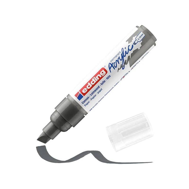 edding 5000 akrilni marker (flomaster), odrezani kraj, B (5-10 mm) - 926, antracite