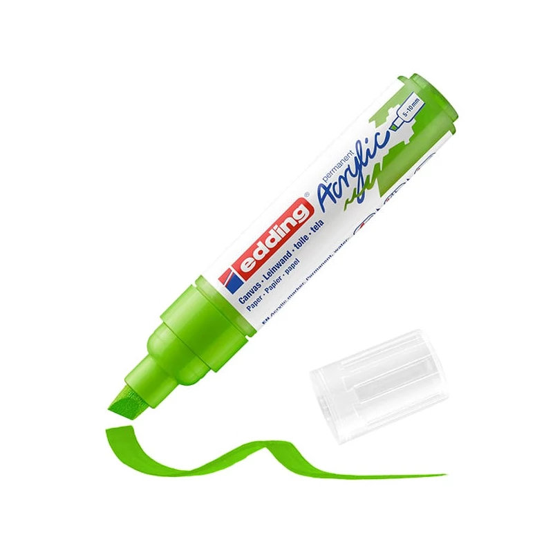 edding 5000 akrilni marker (flomaster), odrezani kraj, B (5-10 mm) - 927, yellow green