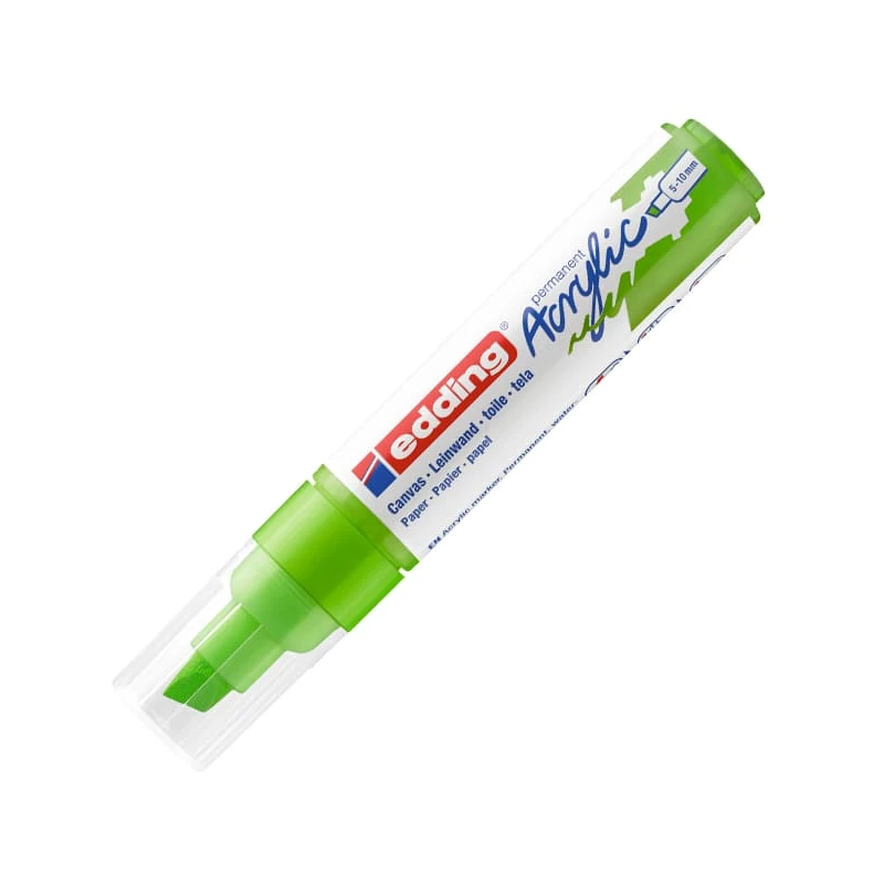 edding 5000 akrilni marker (flomaster), odrezani kraj, B (5-10 mm) - 927, yellow green