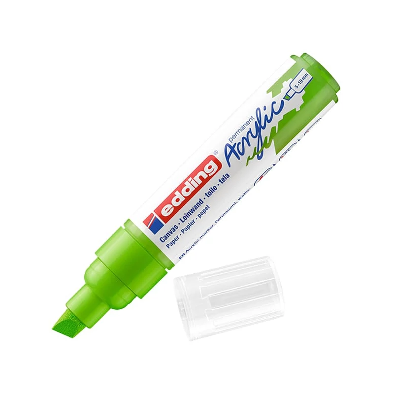 edding 5000 akrilni marker (flomaster), odrezani kraj, B (5-10 mm) - 927, yellow green