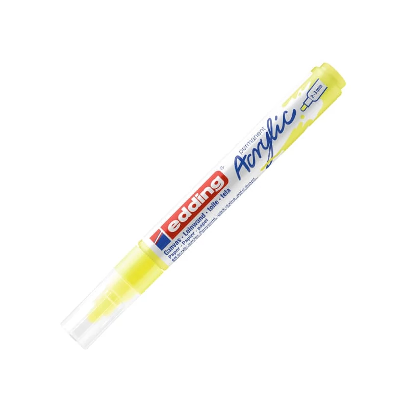 edding 5100 akrilni marker (flomaster), M (2-3 mm) - 065, neon yellow