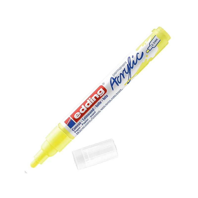 edding 5100 akrilni marker (flomaster), M (2-3 mm) - 065, neon yellow