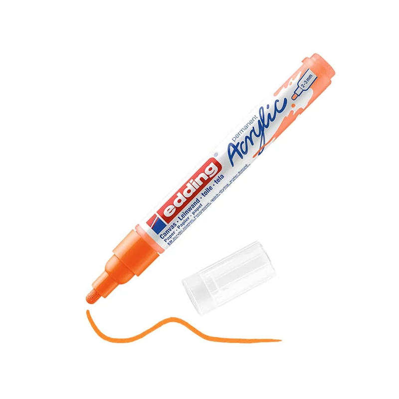 edding 5100 akrilni marker (flomaster), M (2-3 mm) - 066, neon orange
