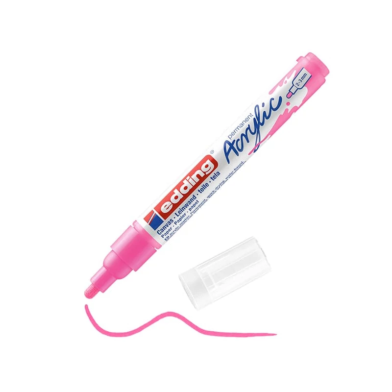 edding 5100 akrilni marker (flomaster), M (2-3 mm) - 069, neon pink