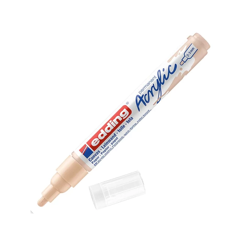 edding 5100 akrilni marker (flomaster), M (2-3 mm) - 255, warm beige
