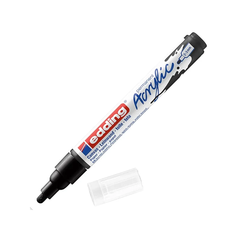 edding 5100 akrilni marker (flomaster), M (2-3 mm) - 901, black