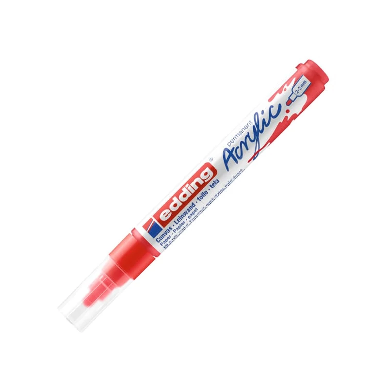 edding 5100 akrilni marker (flomaster), M (2-3 mm) - 902, traffic red