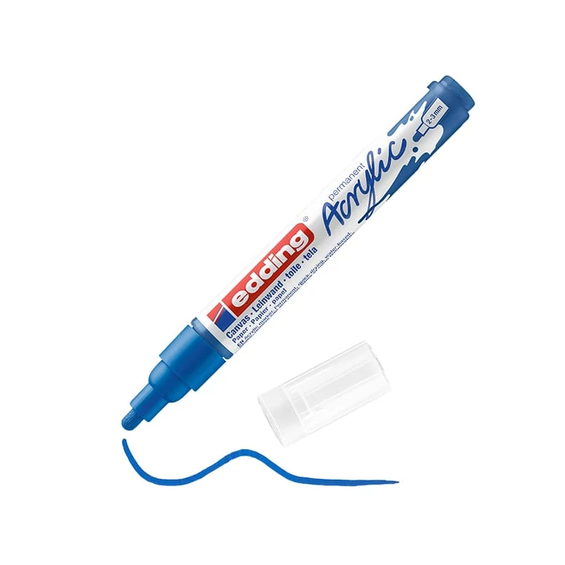 edding 5100 akrilni marker (flomaster), M (2-3 mm) - 903, gentian blue