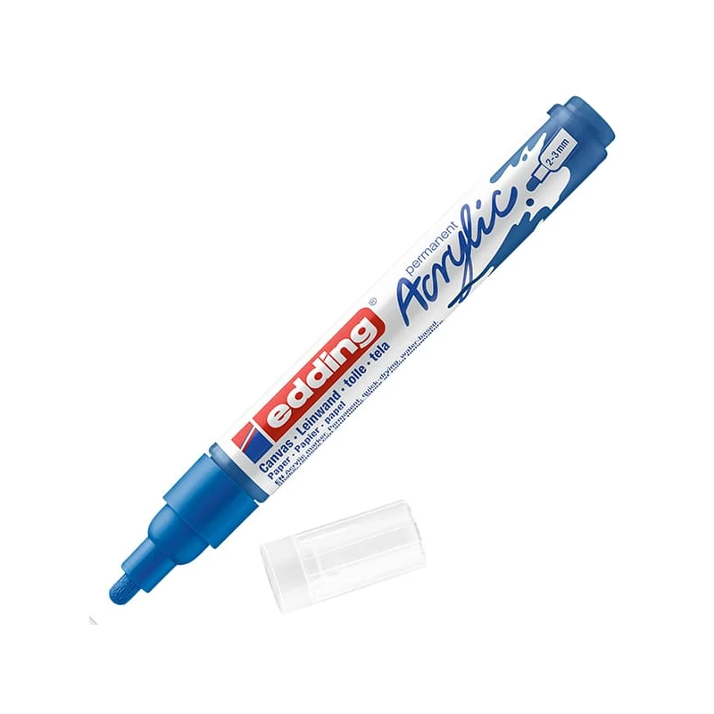 edding 5100 akrilni marker (flomaster), M (2-3 mm) - 903, gentian blue