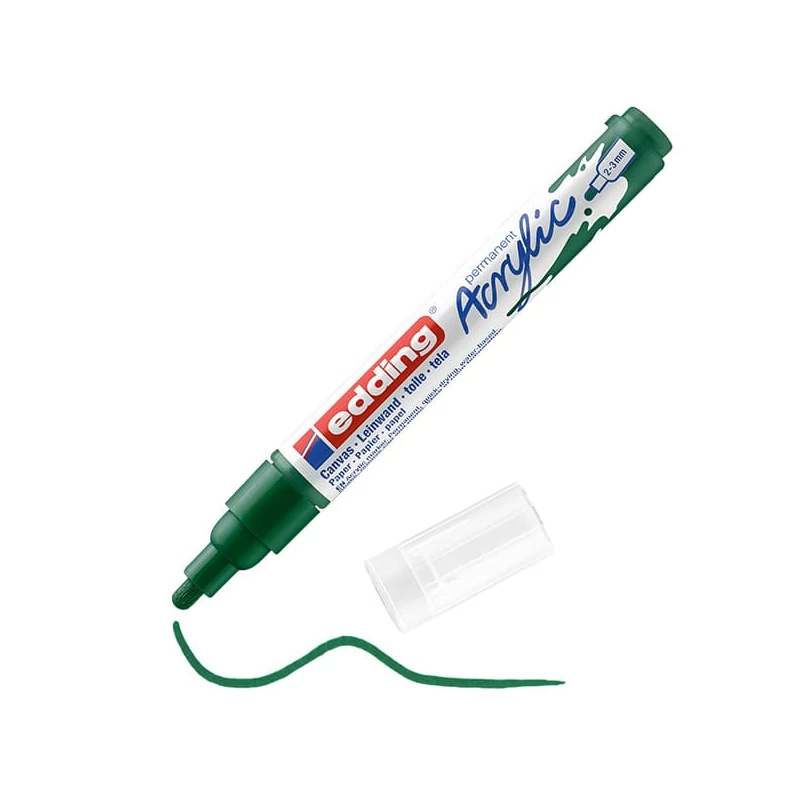 edding 5100 akrilni marker (flomaster), M (2-3 mm) - 904, moss green