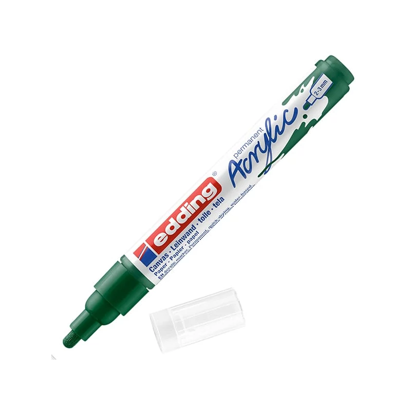 edding 5100 akrilni marker (flomaster), M (2-3 mm) - 904, moss green