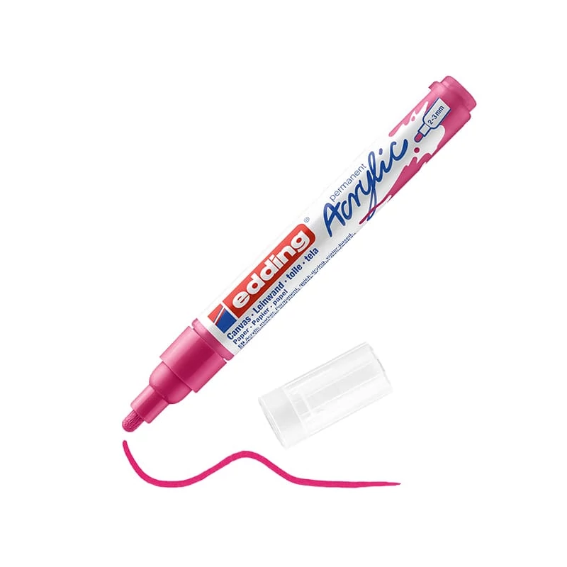 edding 5100 akrilni marker (flomaster), M (2-3 mm) - 909, telemagenta