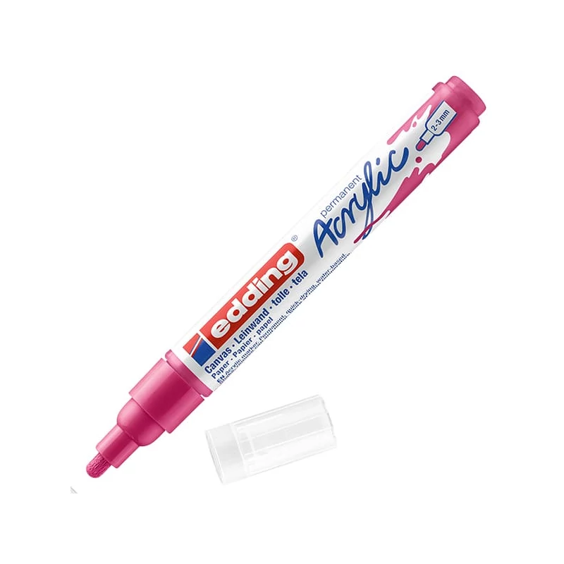 edding 5100 akrilni marker (flomaster), M (2-3 mm) - 909, telemagenta
