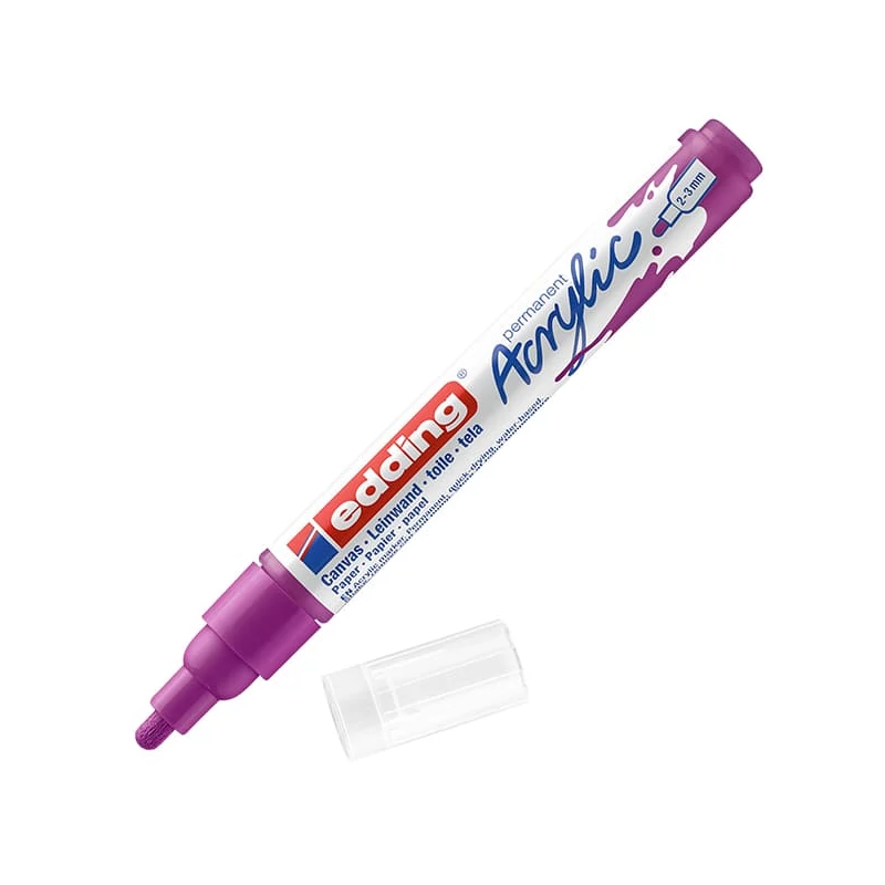 edding 5100 akrilni marker (flomaster), M (2-3 mm) - 910, berry