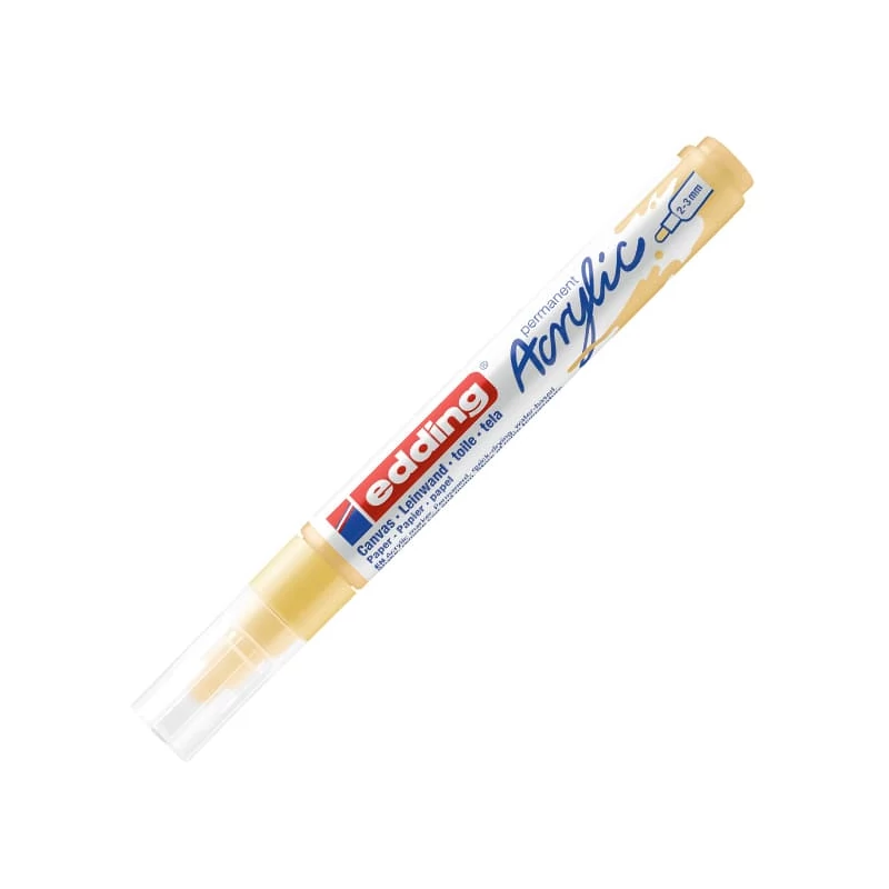 edding 5100 akrilni marker (flomaster), M (2-3 mm) - 915, pastel yellow