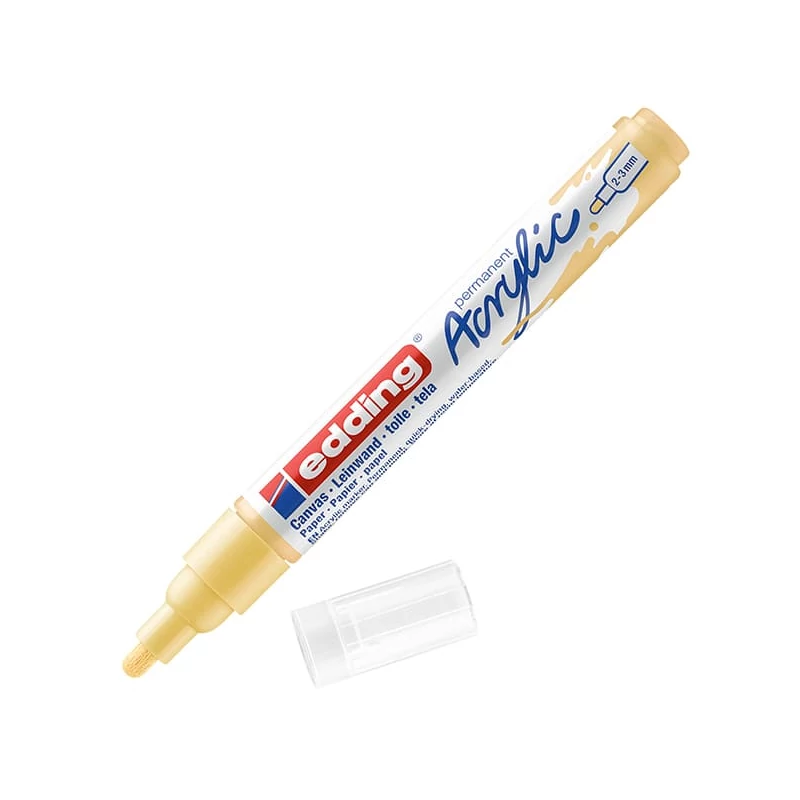 edding 5100 akrilni marker (flomaster), M (2-3 mm) - 915, pastel yellow