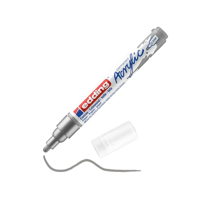 edding 5100 akrilni marker (flomaster), M (2-3 mm) - 923, rich silver