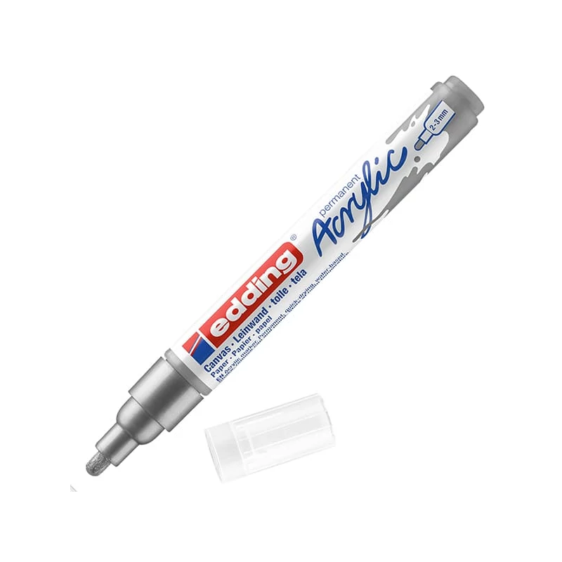 edding 5100 akrilni marker (flomaster), M (2-3 mm) - 923, rich silver
