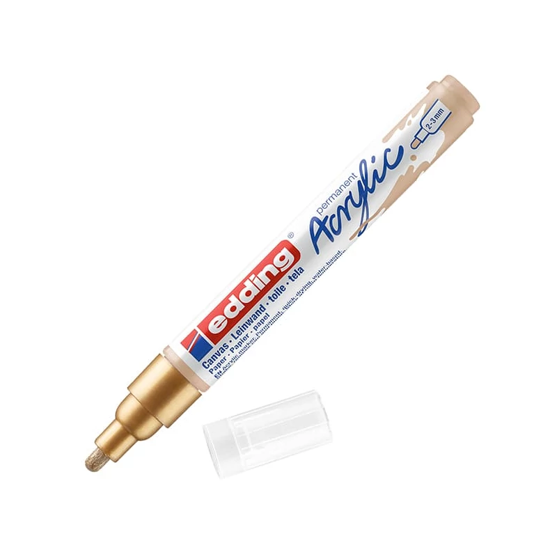 edding 5100 akrilni marker (flomaster), M (2-3 mm) - 924, rich gold
