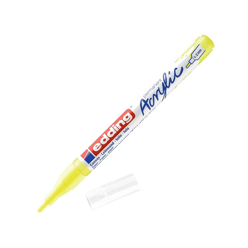 edding 5300 akrilni marker (flomaster), F (1-2 mm) - 065, neon yellow