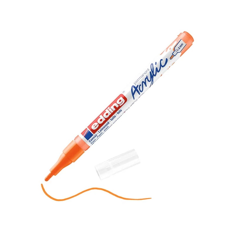 edding 5300 akrilni marker (flomaster), F (1-2 mm) - 066, neon orange