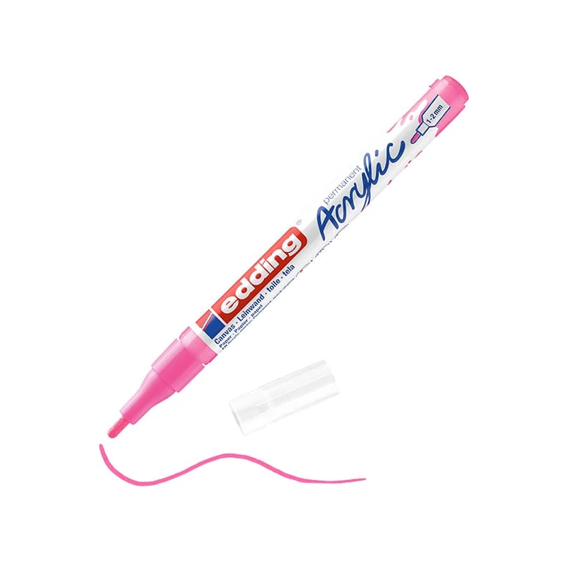 edding 5300 akrilni marker (flomaster), F (1-2 mm) - 069, neon pink