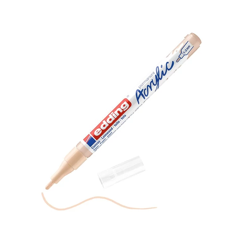 edding 5300 akrilni marker (flomaster), F (1-2 mm) - 255, warm beige