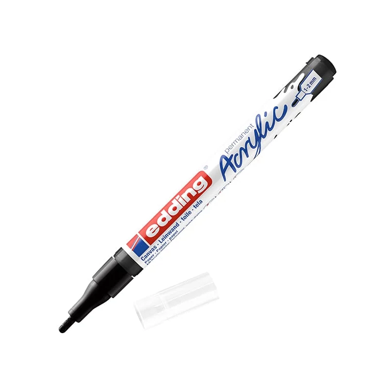 edding 5300 akrilni marker (flomaster), F (1-2 mm) - 901, black