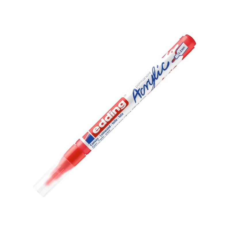 edding 5300 akrilni marker (flomaster), F (1-2 mm) - 902, traffic red