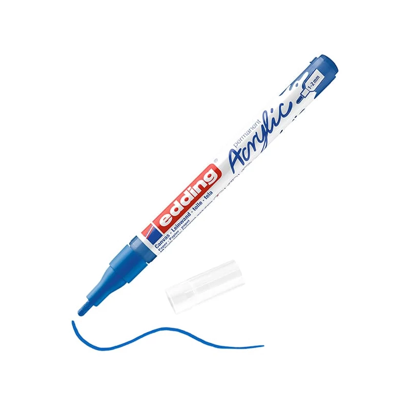 edding 5300 akrilni marker (flomaster), F (1-2 mm) - 903, gentian blue