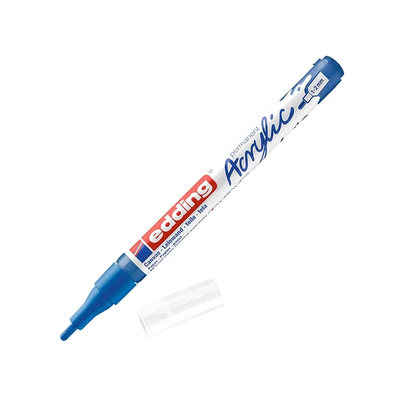 edding 5300 akrilni marker (flomaster), F (1-2 mm) - 903, gentian blue