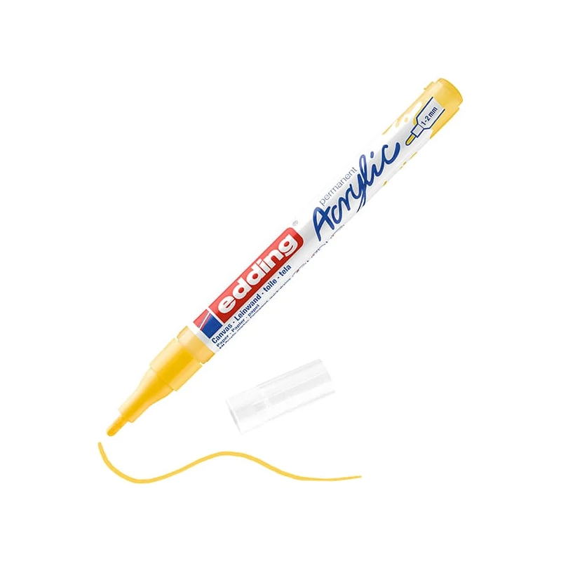 edding 5300 akrilni marker (flomaster), F (1-2 mm) - 905, traffic yellow