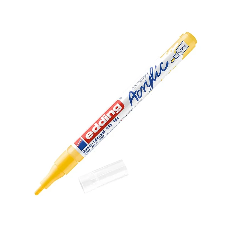 edding 5300 akrilni marker (flomaster), F (1-2 mm) - 905, traffic yellow