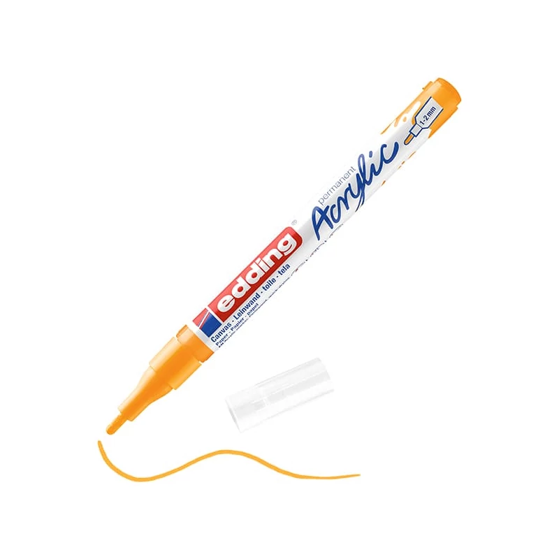 edding 5300 akrilni marker (flomaster), F (1-2 mm) - 906, sunny yellow