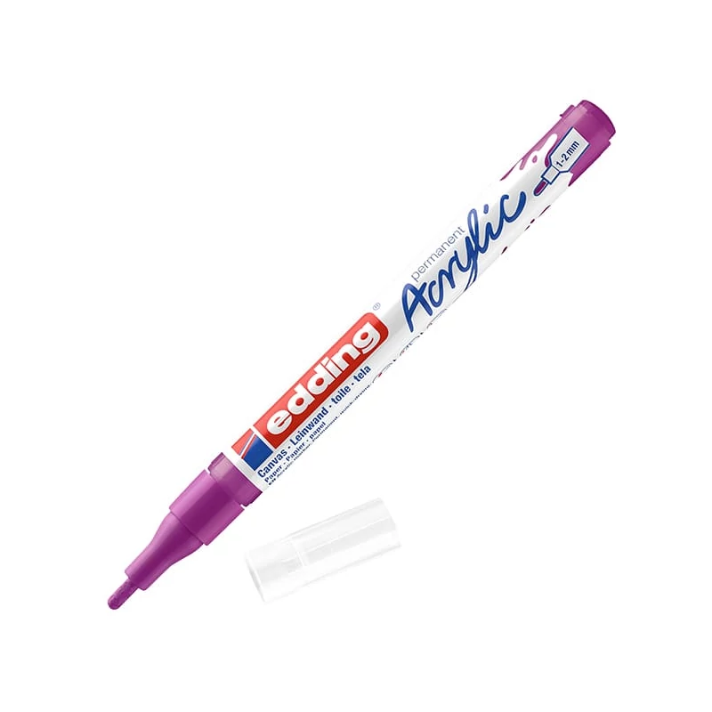 edding 5300 akrilni marker (flomaster), F (1-2 mm) - 910, berry