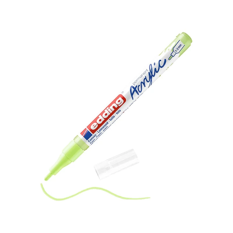 edding 5300 akrilni marker (flomaster), F (1-2 mm) - 917, pastel green