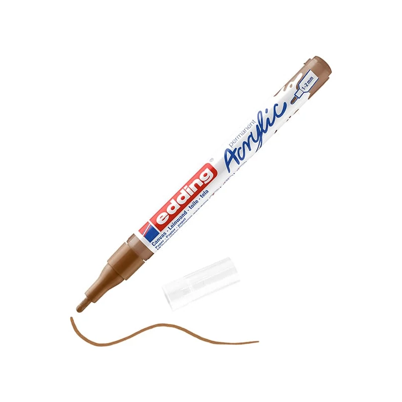 edding 5300 akrilni marker (flomaster), F (1-2 mm) - 919, hazel