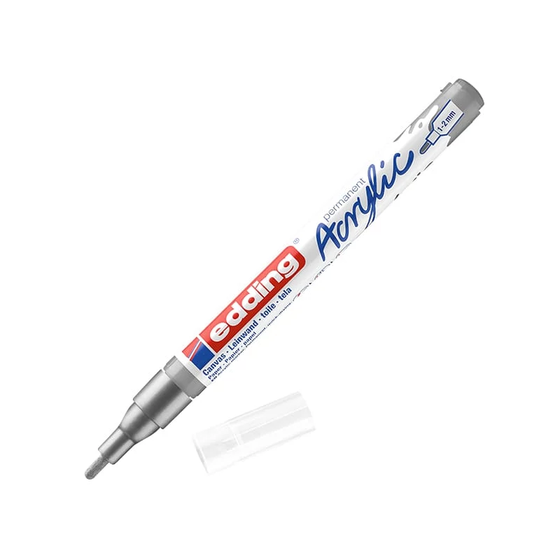 edding 5300 akrilni marker (flomaster), F (1-2 mm) - 923, rich silver