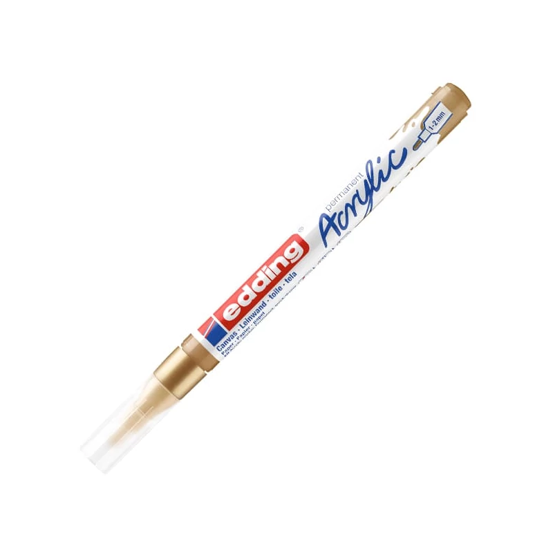 edding 5300 akrilni marker (flomaster), F (1-2 mm) - 924, rich gold