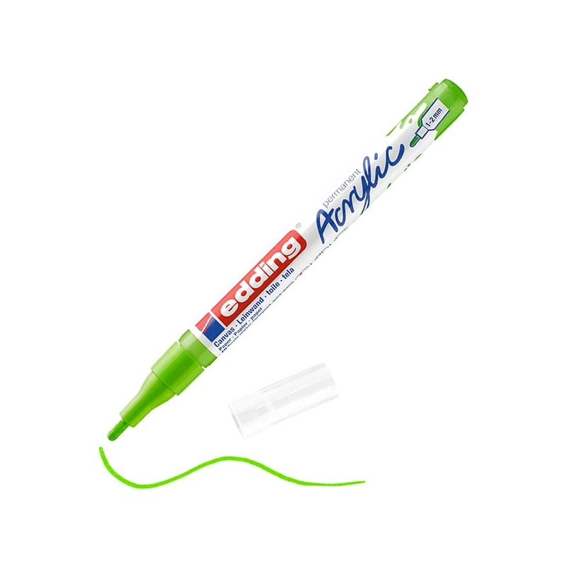 edding 5300 akrilni marker (flomaster), F (1-2 mm) - 927, yellow green