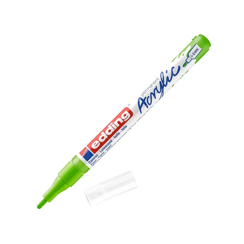 edding 5300 akrilni marker (flomaster), F (1-2 mm) - 927, yellow green