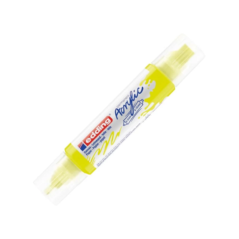 edding 5400 3D dvostruka akrilna olovka s dvostrukom bojom - 065, neon yellow