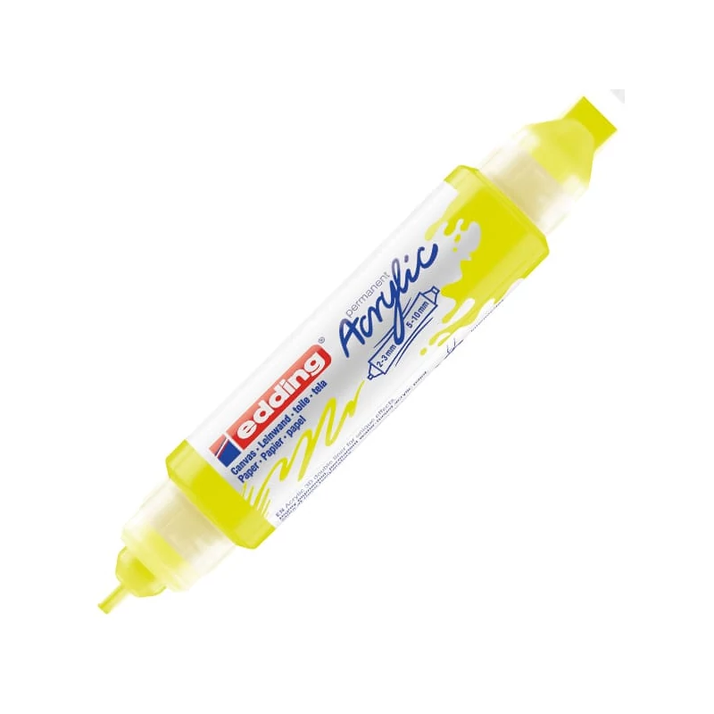 edding 5400 3D dvostruka akrilna olovka s dvostrukom bojom - 065, neon yellow