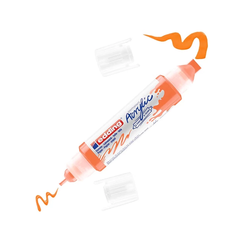 edding 5400 3D dvostruka akrilna olovka s dvostrukom bojom - 066, neon orange